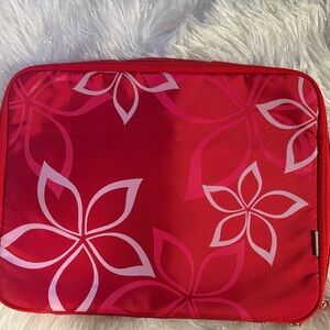 Red Floral Laptop Sleeve